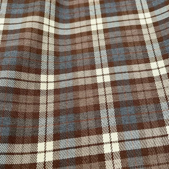 RSQ Womens Wide Leg Brown Plaid Pants/NWT/S - Picture 8 of 16